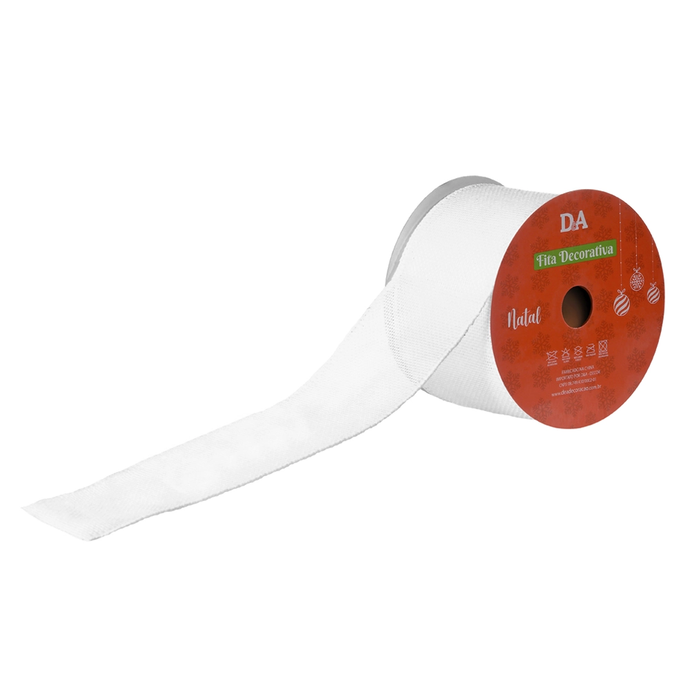 Fita Aramada Tecido Costura Branco 9.14mx6.3cm 73315009 Dea