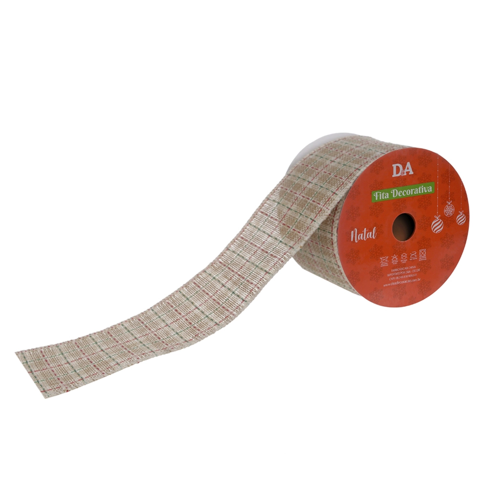 Fita Aramada Tecido Costura Bege 6.3cmx9.14m 77582001 Dea