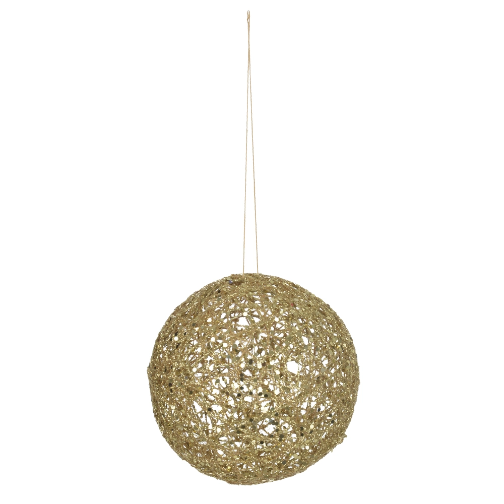 Bola Natal Aramada Dourada 12cm 77864001 Dea