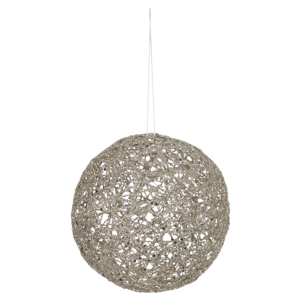 Bola Natal Aramada Champanhe 15cm 77865003 Dea