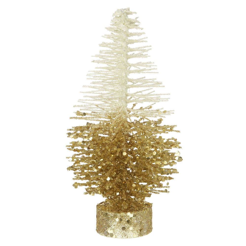Arvore Natal Dourado Branco 15cm 77873004 Dea
