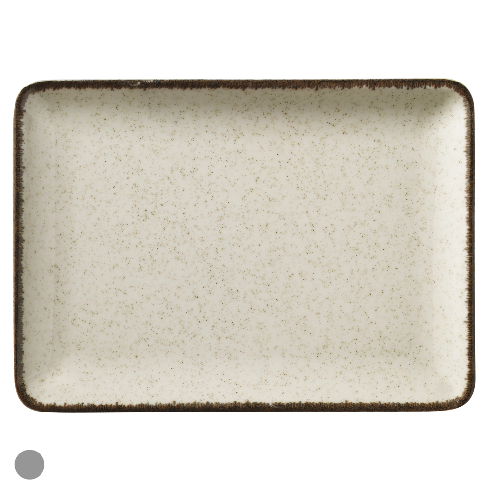 Travessa Porcelana 27x20cm Color X Rt Branco Off White 78133002 Dea