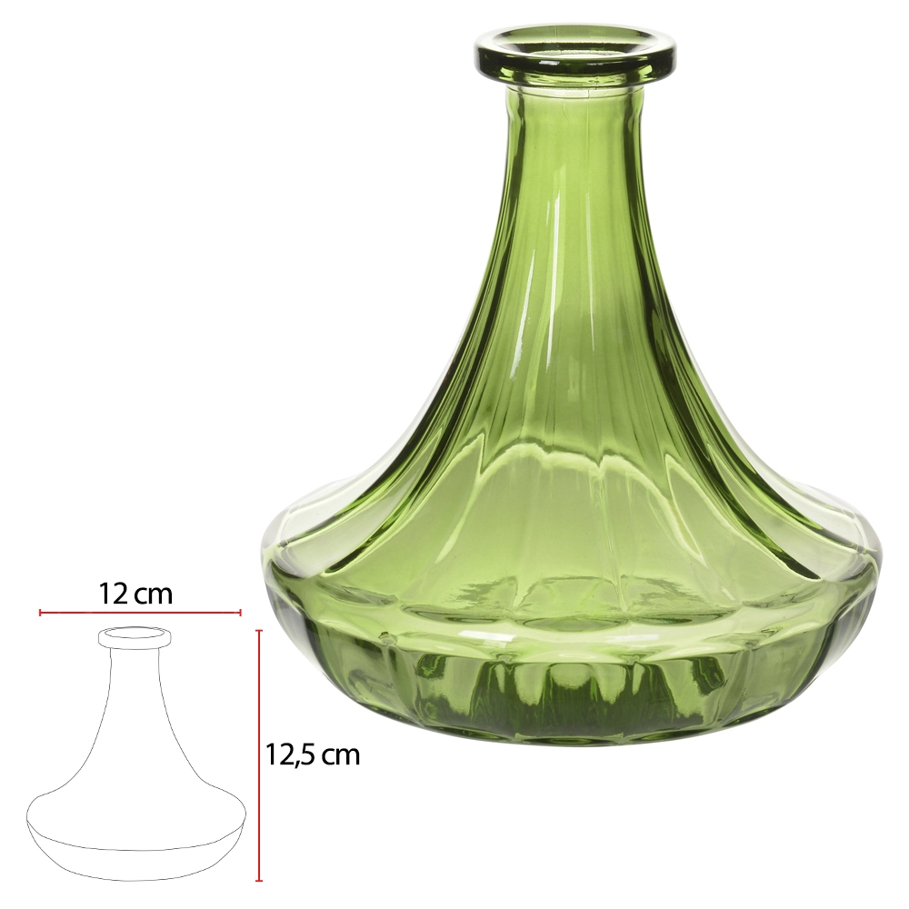 Vaso Vidro Verde 12.5cm 12d 78317004 Dea