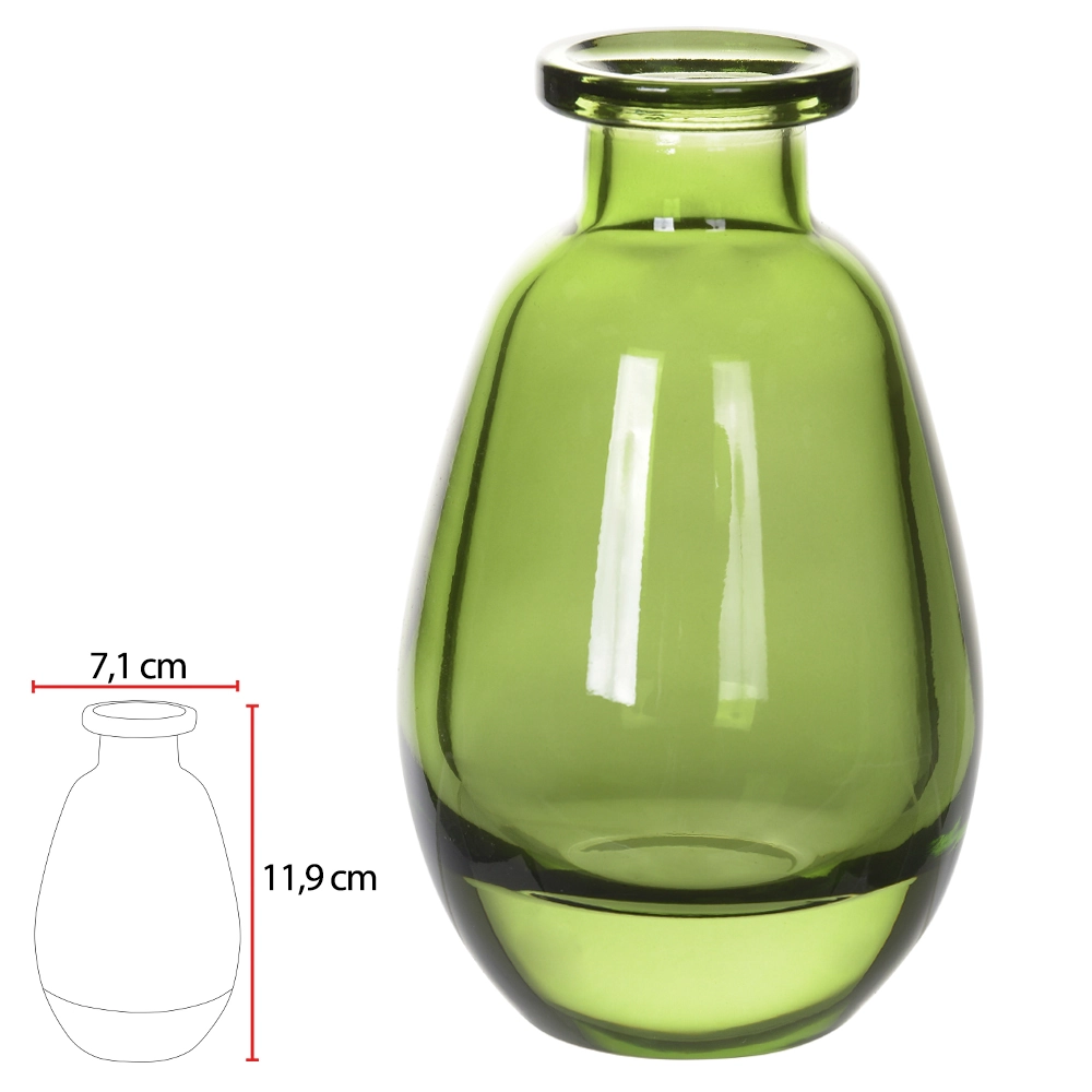 Vaso Vidro Verde 11.9cm 7.1d 78318004 Dea