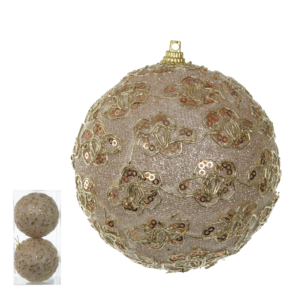 Bola Natal 10cm 2un 57788001 Dea