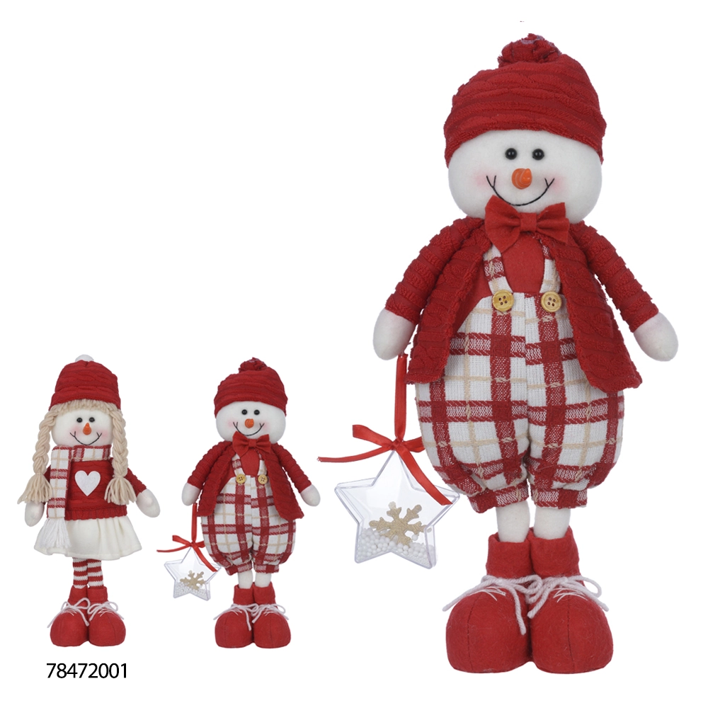 Boneco Neve Natal Pe Vermelho 37cm 78476001 Dea