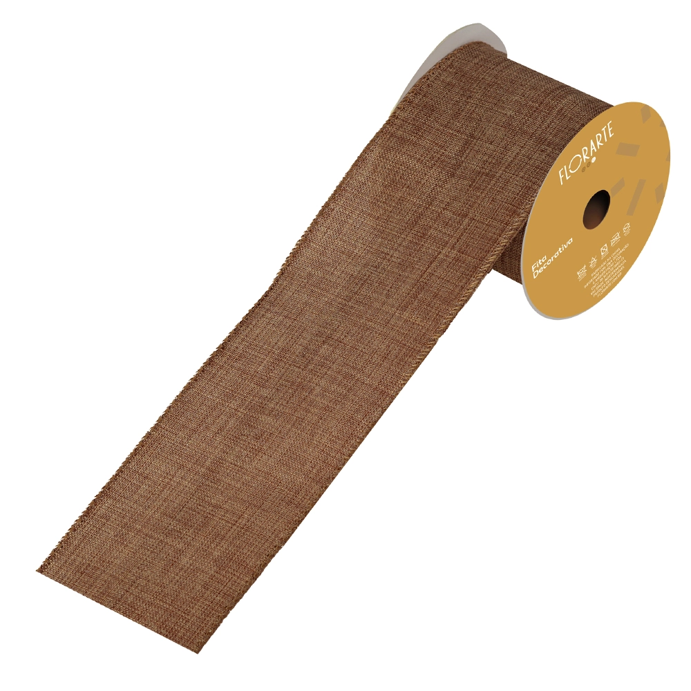 Fita Aramada Linho Costura Bege 6.3cmx9.14m 57790006 Dea