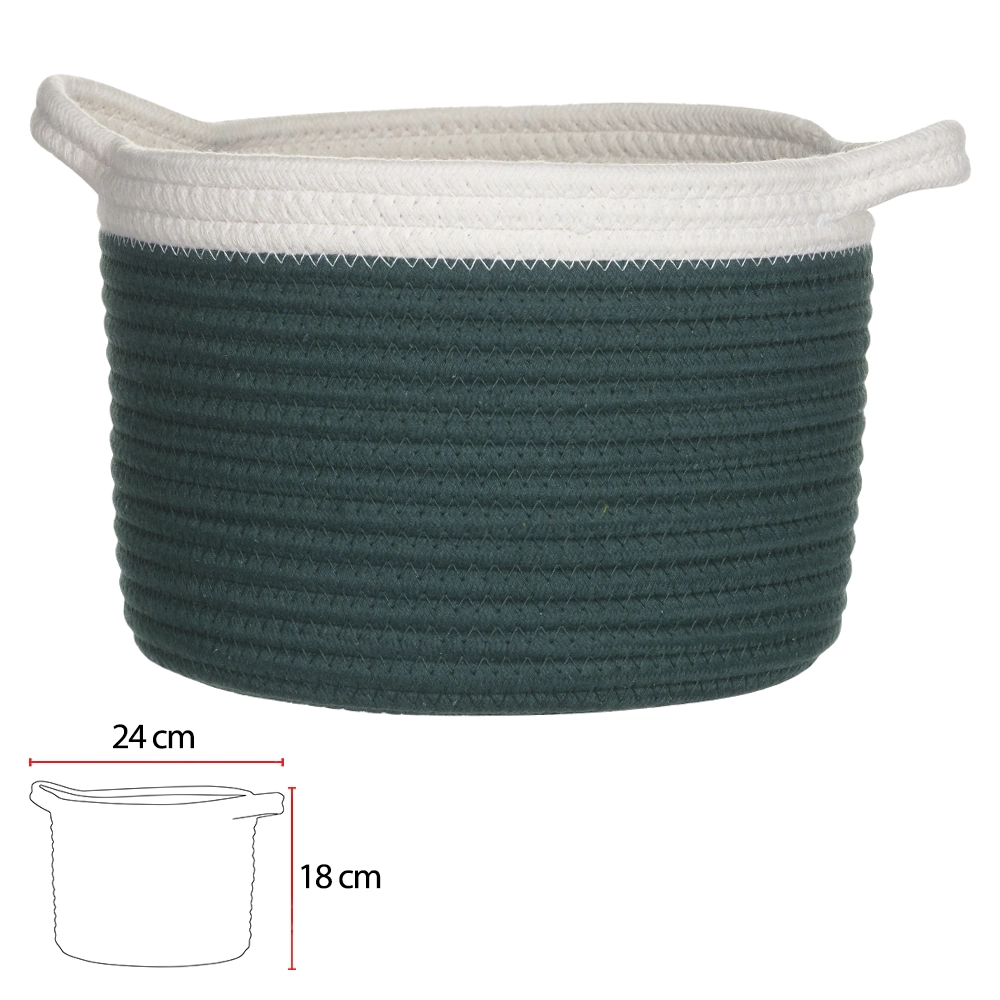 Cesto Organizador M Alca Ver Branco 18x24cm 78515001 Dea