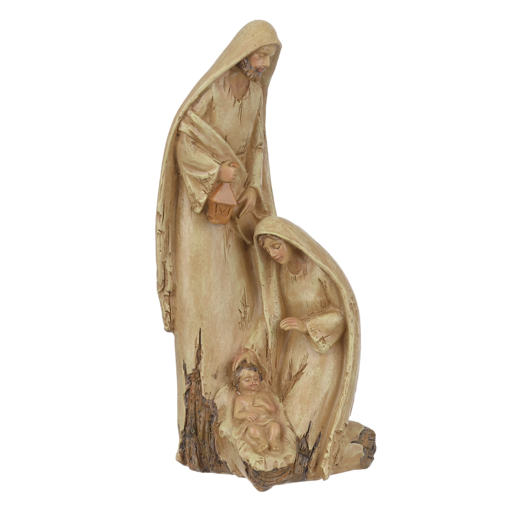 Resina Natal Sagrada Familia Bege 16.5cm 78544001 Dea