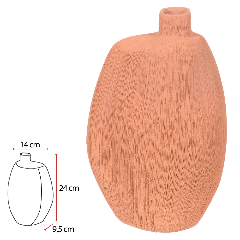 Vaso Ceramica Terracota 24x14x9.5cm 78732002 Dea
