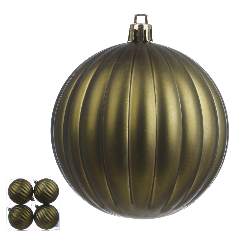 Bola Natal Fosca Verde 8cm 4un 78753002 Dea