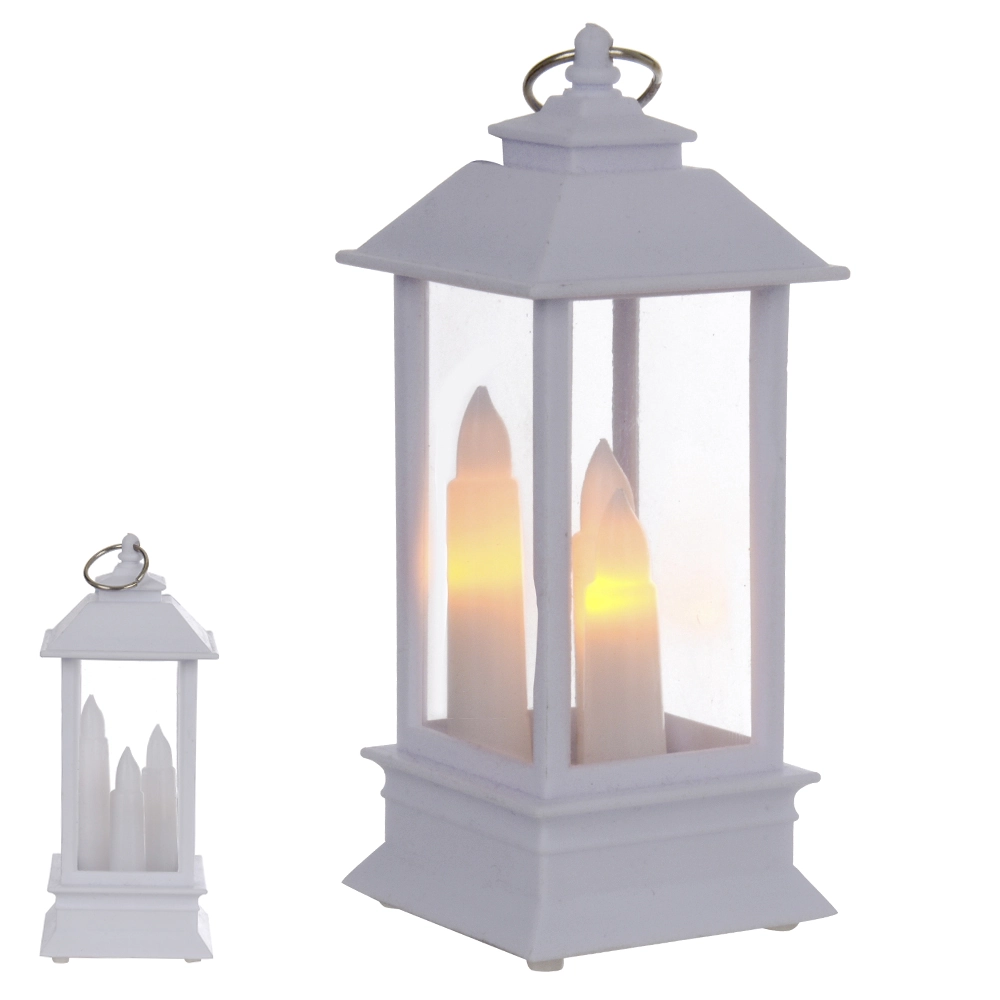 Lanterna Led 3 Velas Branco 13x5.5cm 78758002 Dea