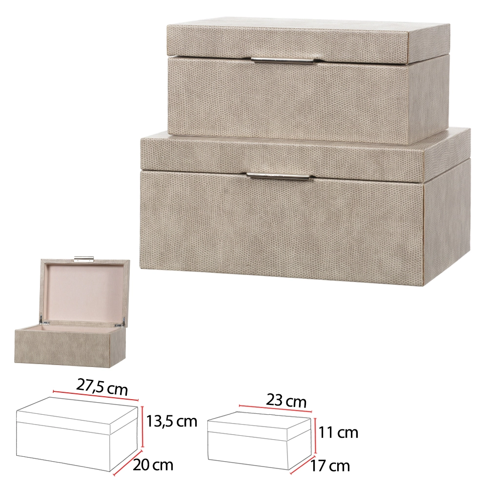 Caixa Mdf 2pcs Fendi 12.5x28x20.5cm 78820001 Dea