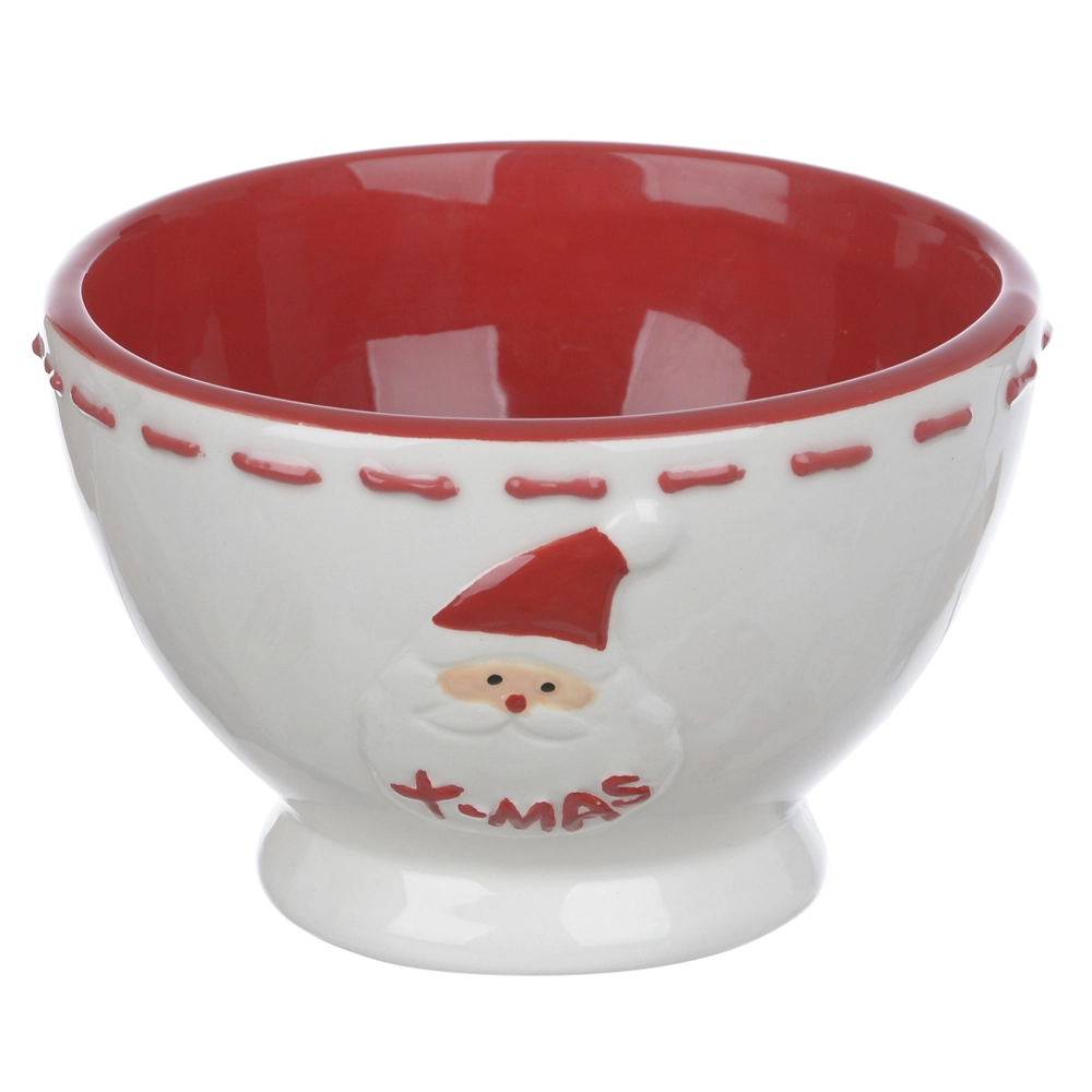 Vaso Papai Noel Vermelho Branco 10x10x6cm 78833001 Dea
