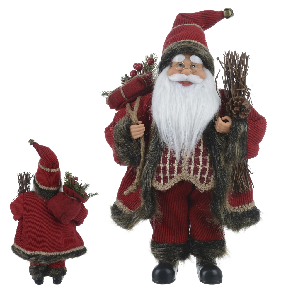 Papai Noel Natal Em Pe Vermelho 45cm 79362001 Dea