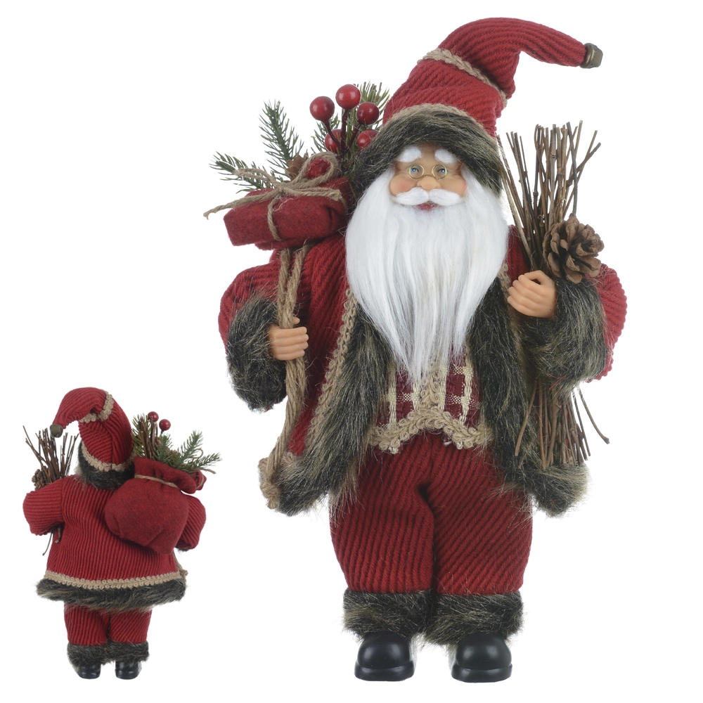 Papai Noel Natal Pe Vermelho 30cm 79366001 Dea
