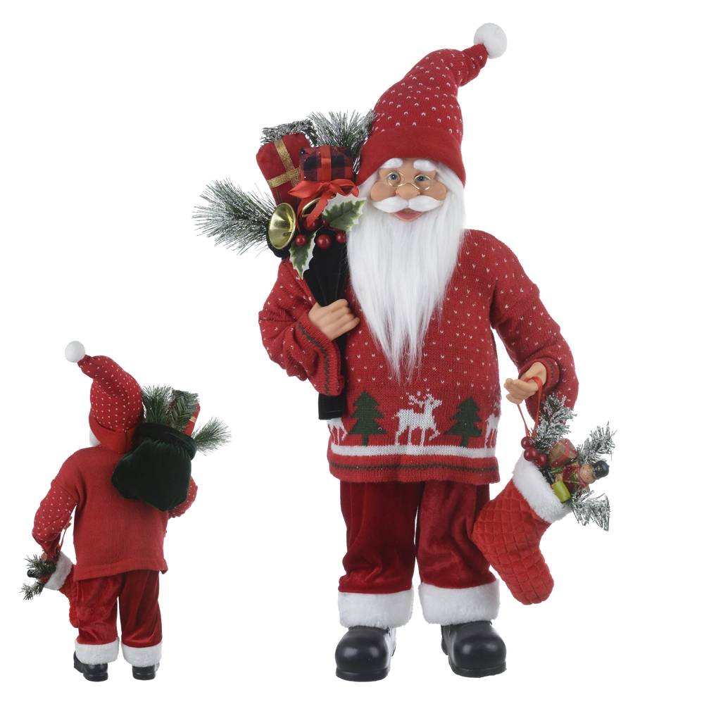 Papai Noel Natal Pe Vermelho 60cm 79393001 Dea