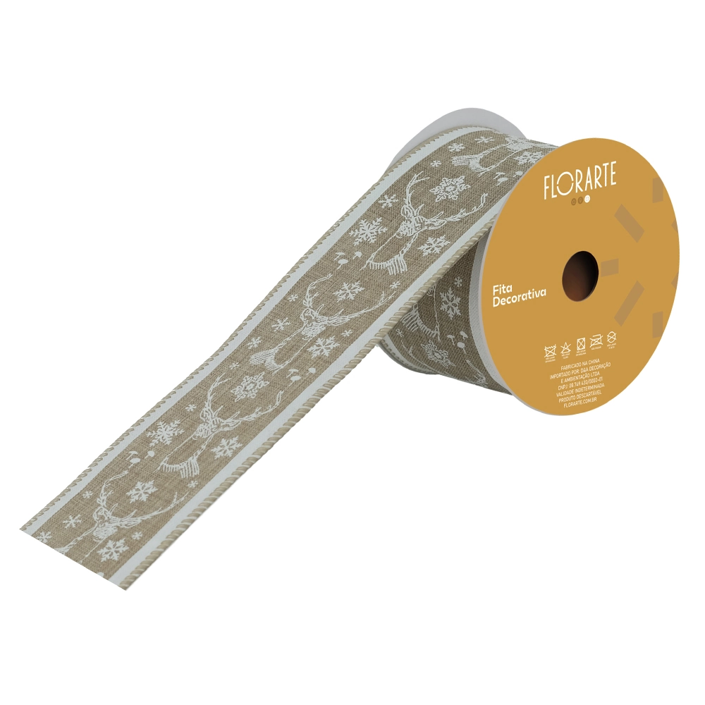 Fita Aramada Linho Costura 6.3cmx9.14m 57822002 Dea