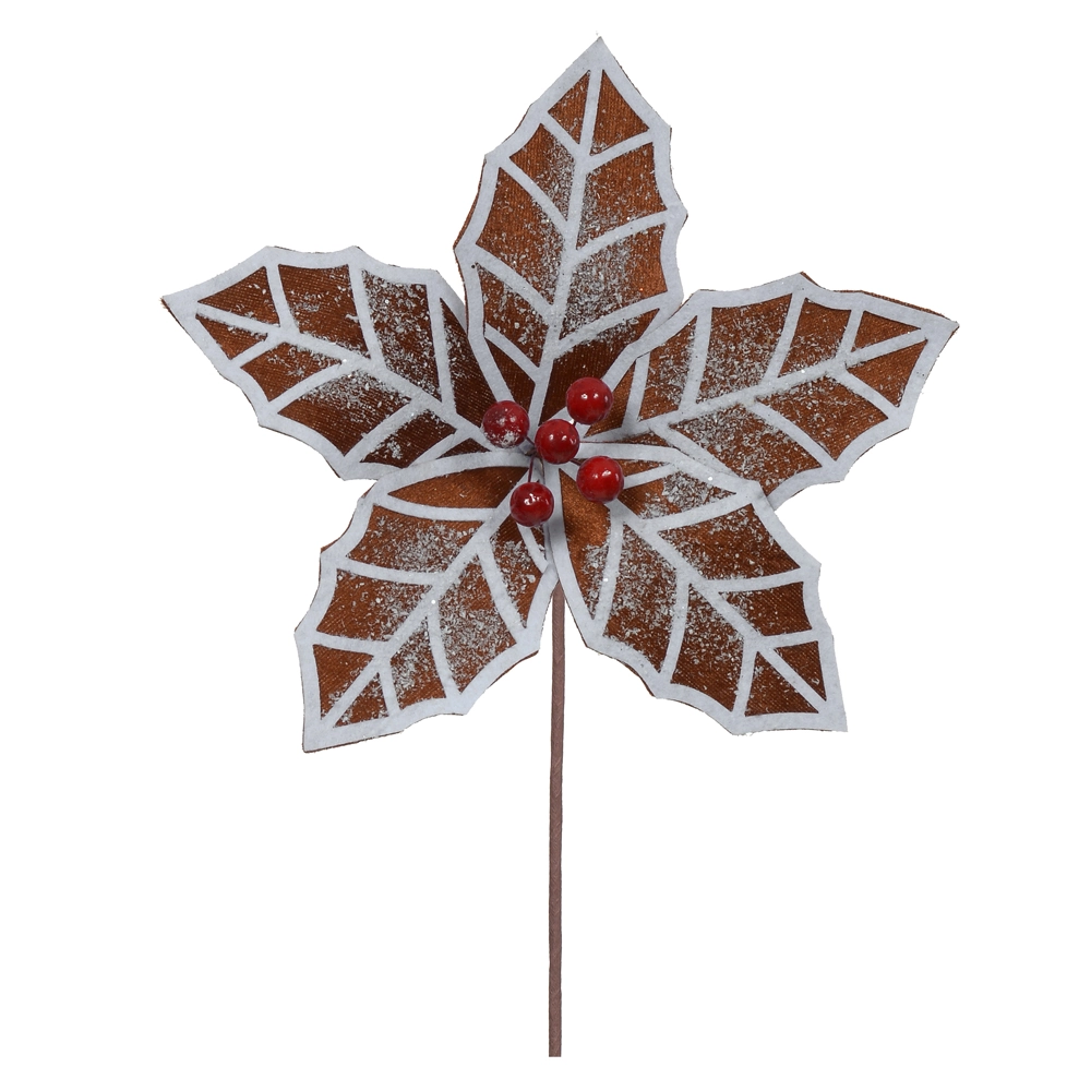 Flor Natal Marrom 23cm 58327001 Dea