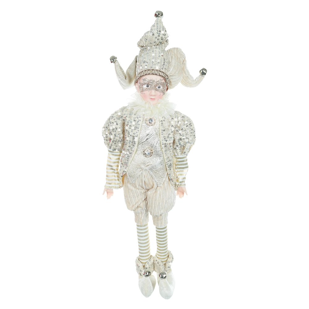 Boneco Pierrot Natal Pendurar Musica 45cm 59202001 Dea