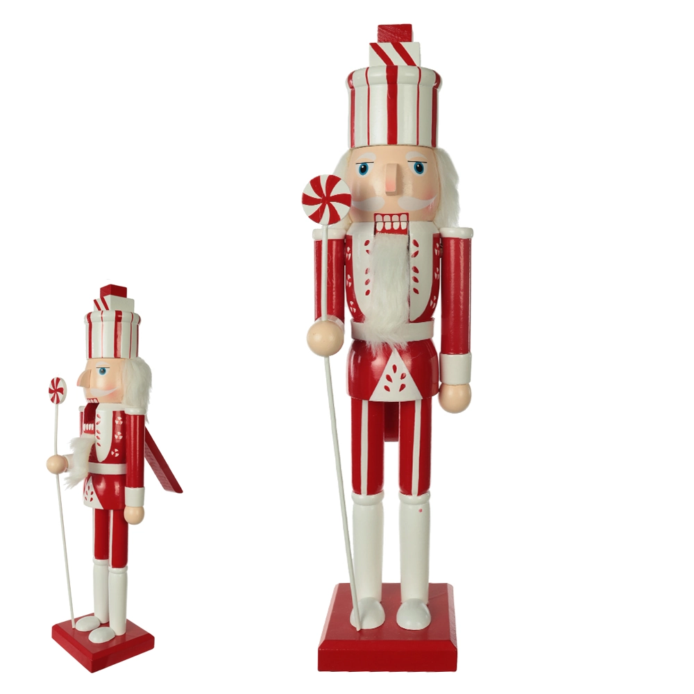Decoracao Natal Quebra Nozes Madeira 38cm 59235001 Dea