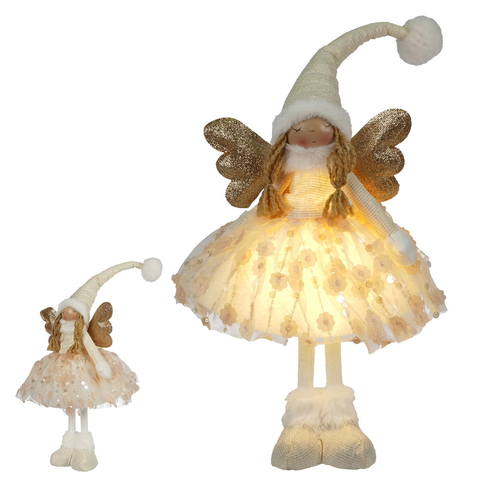 Boneco Natal Fada Pe Led 50cm 59364001 Dea
