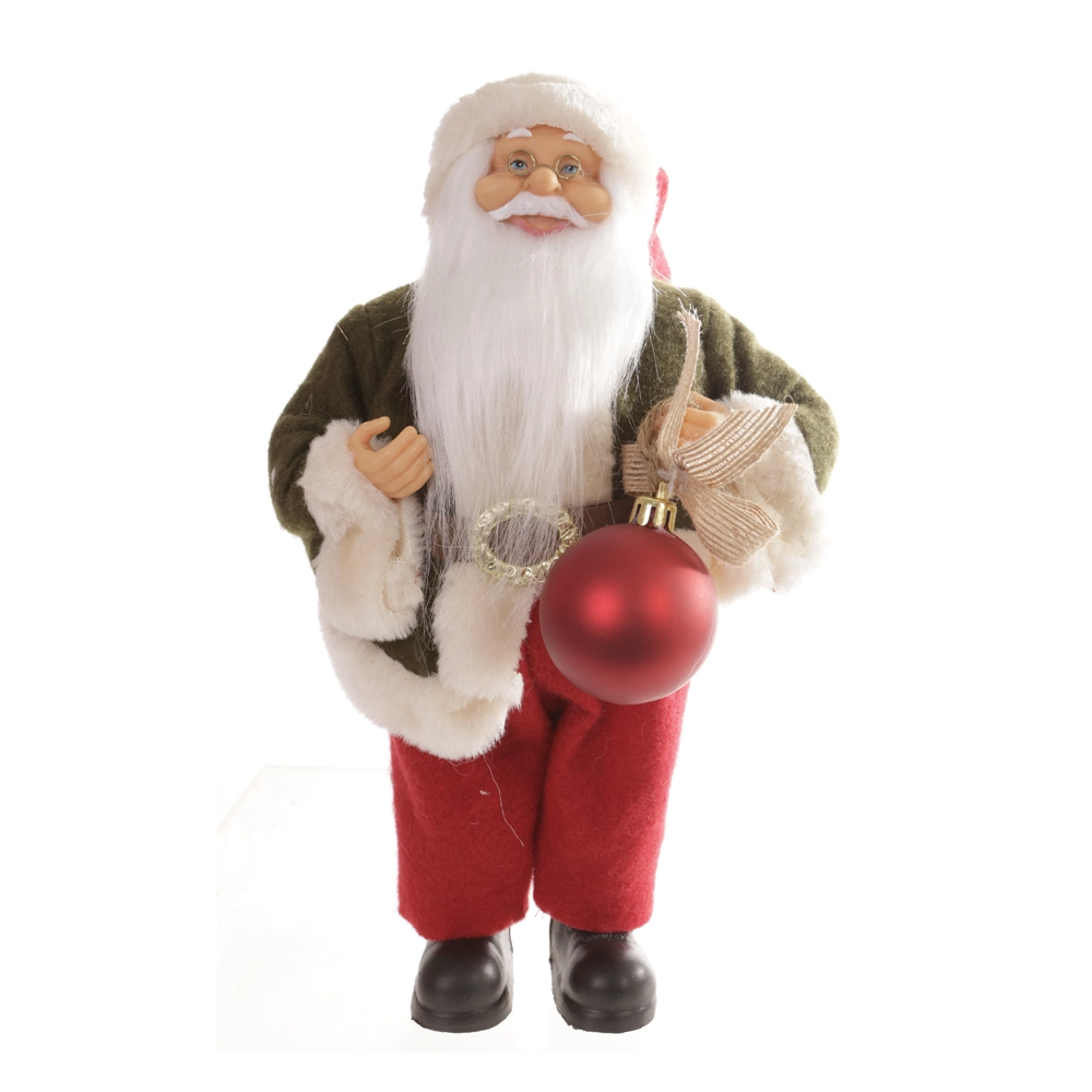 Papai Noel Bola De Natal Verde Vermelho 30cm 83381001 Dea