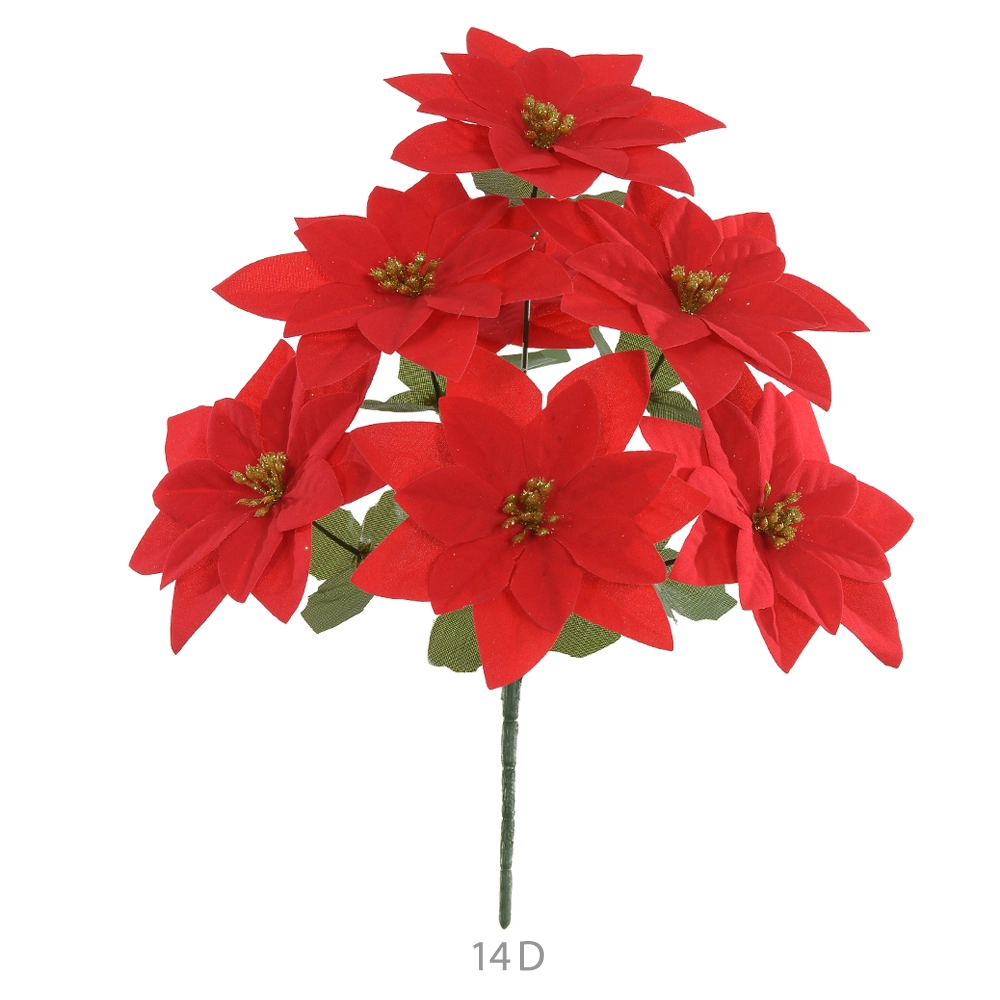 Buque Espirito Santo Natal Aveludado Vermelho 30cm 88337001 Dea