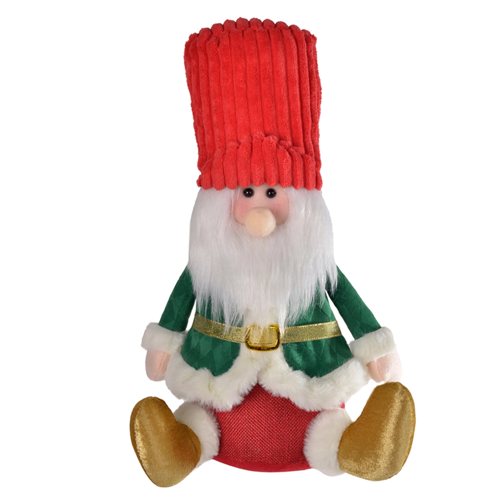 Papai Noel Sentado Vermelho Verde 40cm 89397001 Dea