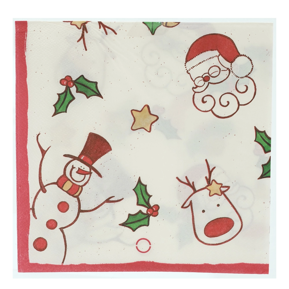 Guardanapo Papel Natal Decorado Folha Dupla 20un 33x33 90091001 Dea
