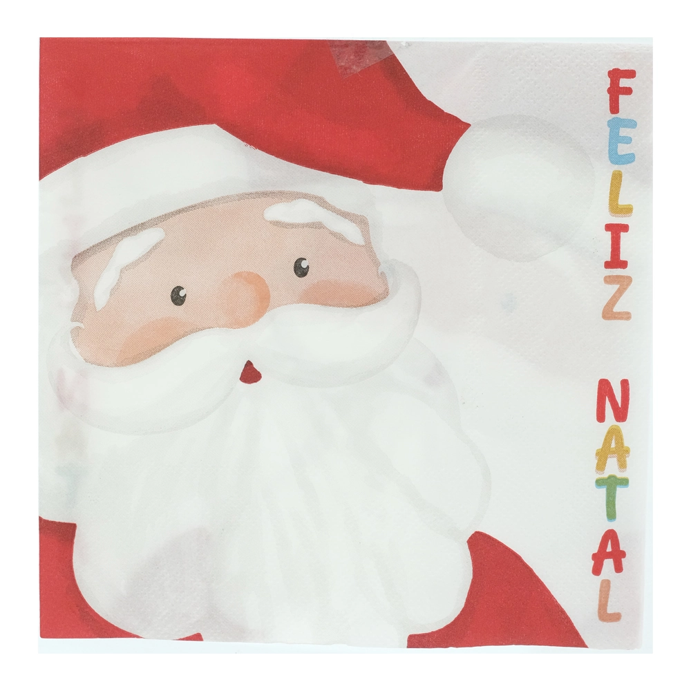 Guardanapo Papel Papai Noel Folha Dupla 20un 33x33 90093001 Dea