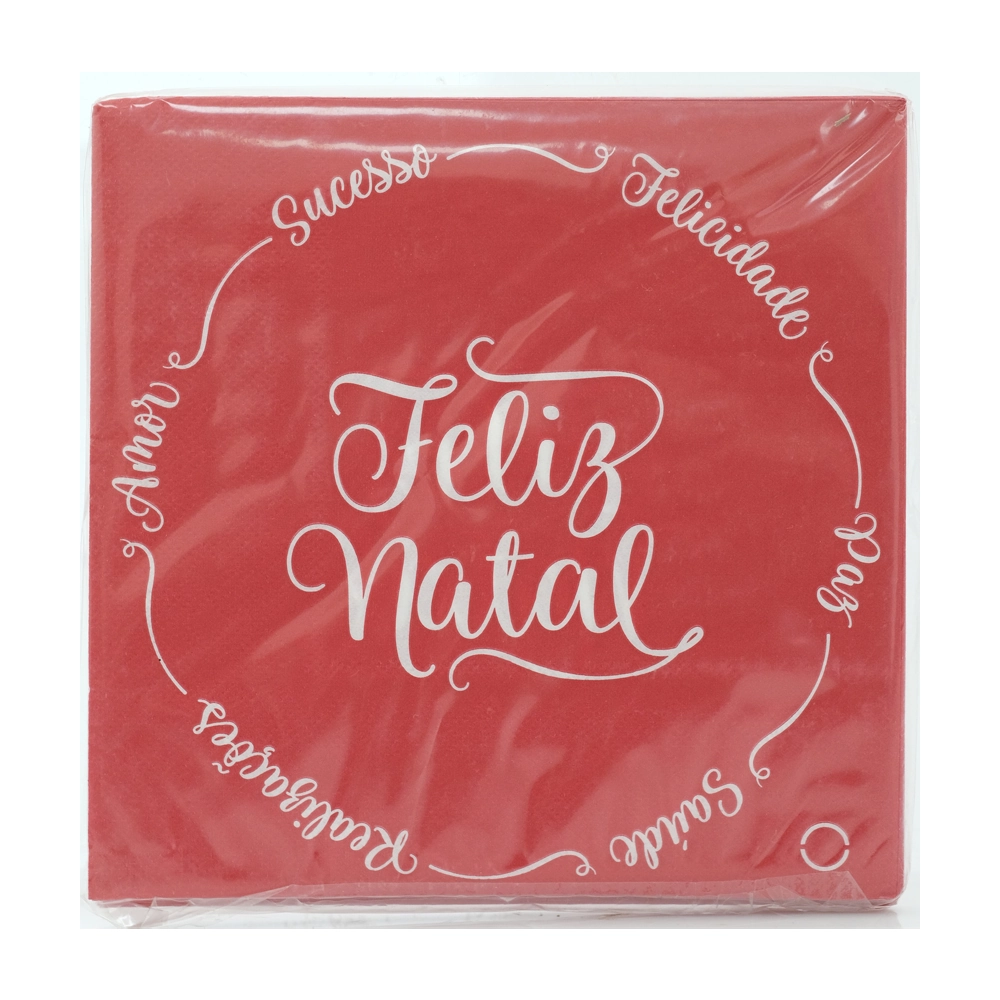 Guardanapo Papel Feliz Natal Vm Folha Fupla 20un 33x33 89974001 Dea