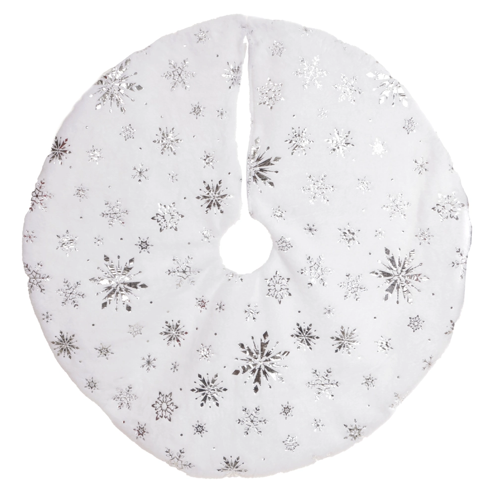 Saia Arvore Veludo Branco Dourado 42cm 93201001 Dea