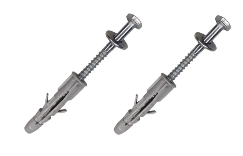 Parafuso 1/4x70mm Com Bucha 10mm Parede Oca Bloco Furado Com 50 Unidades