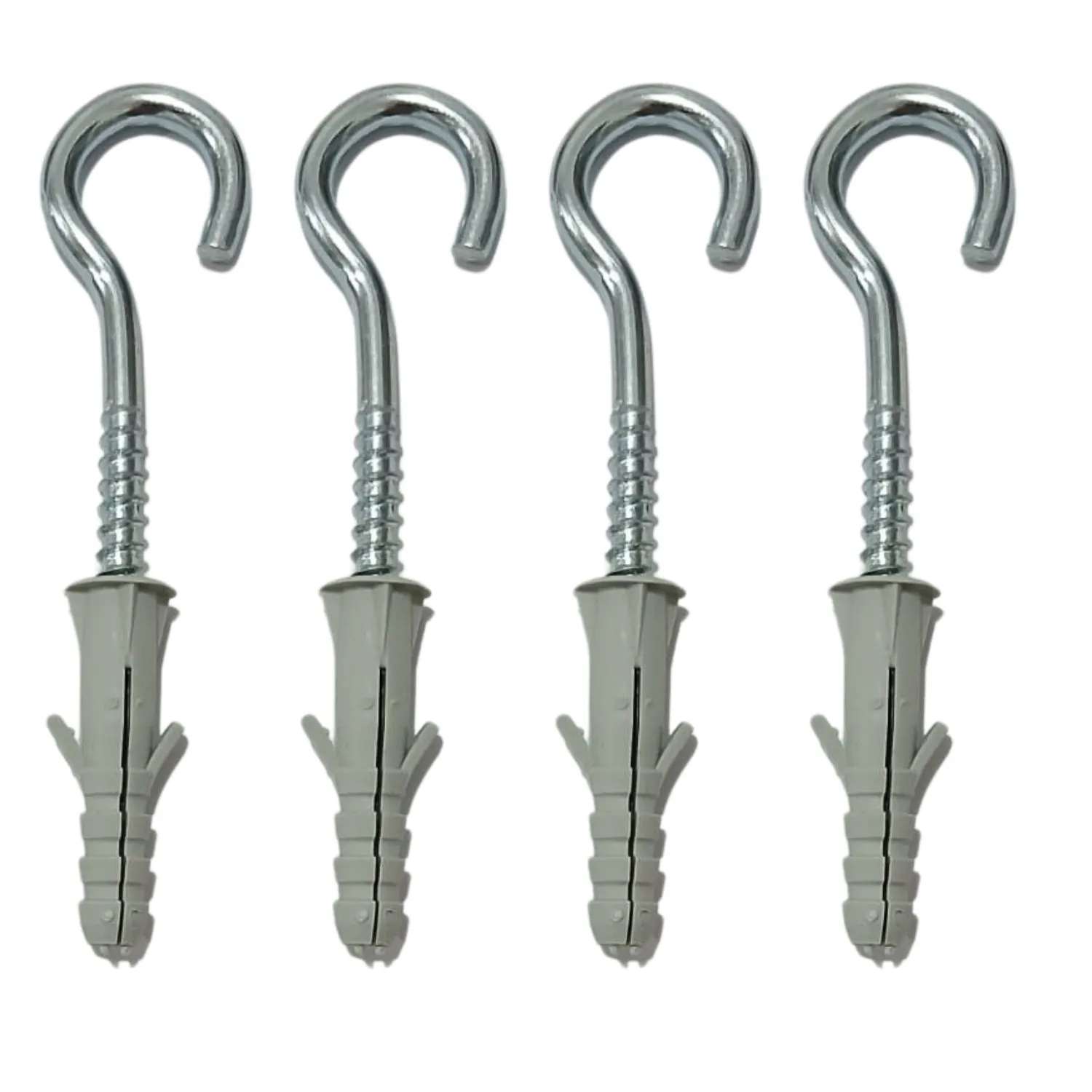 Gancho Pitão Parafuso Para Rede 5.5x63mm E Bucha 8 Com 100 Pçs