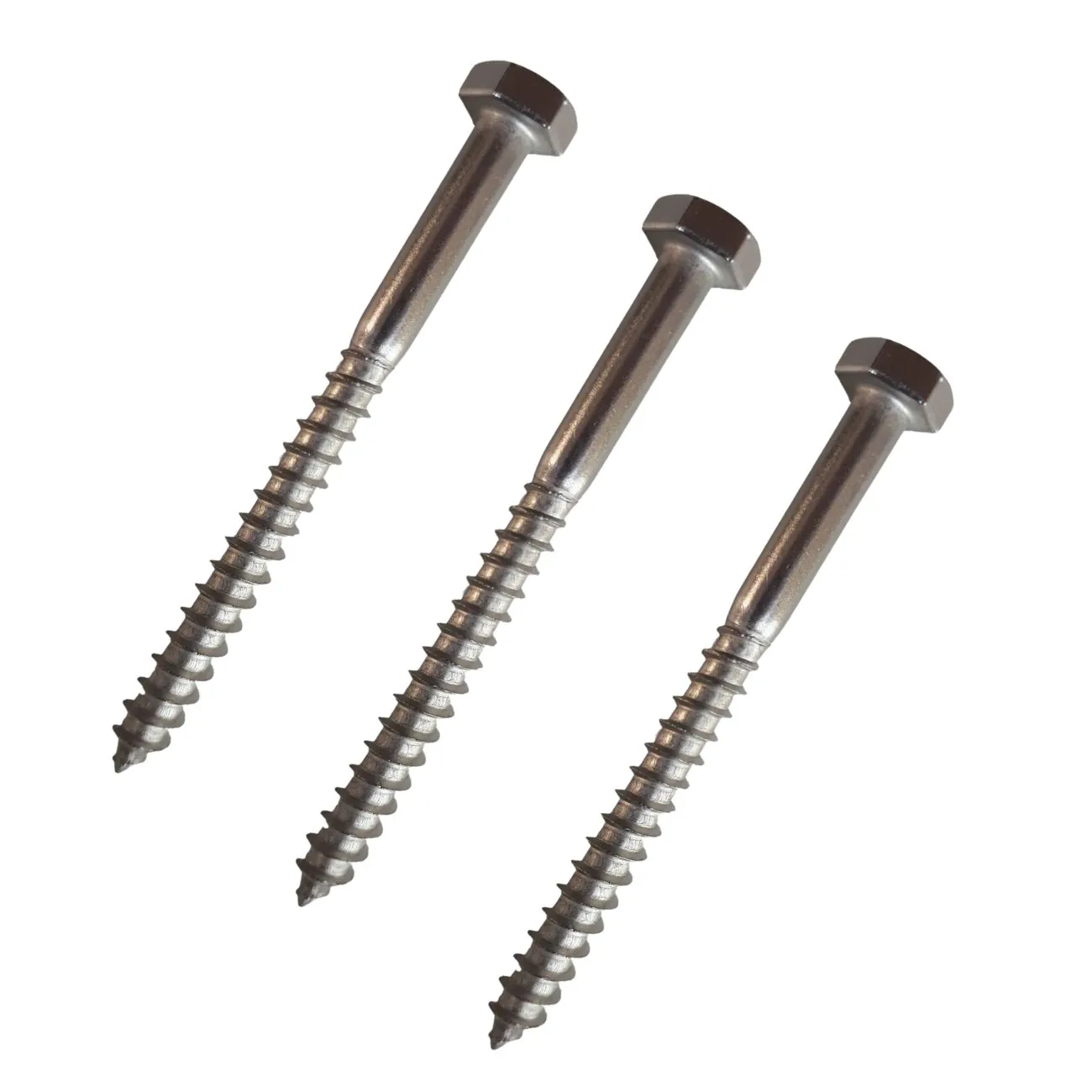 Parafuso Inox Sextavado Rosca Soberba 1/4m6 X 60mm Com 50pçs