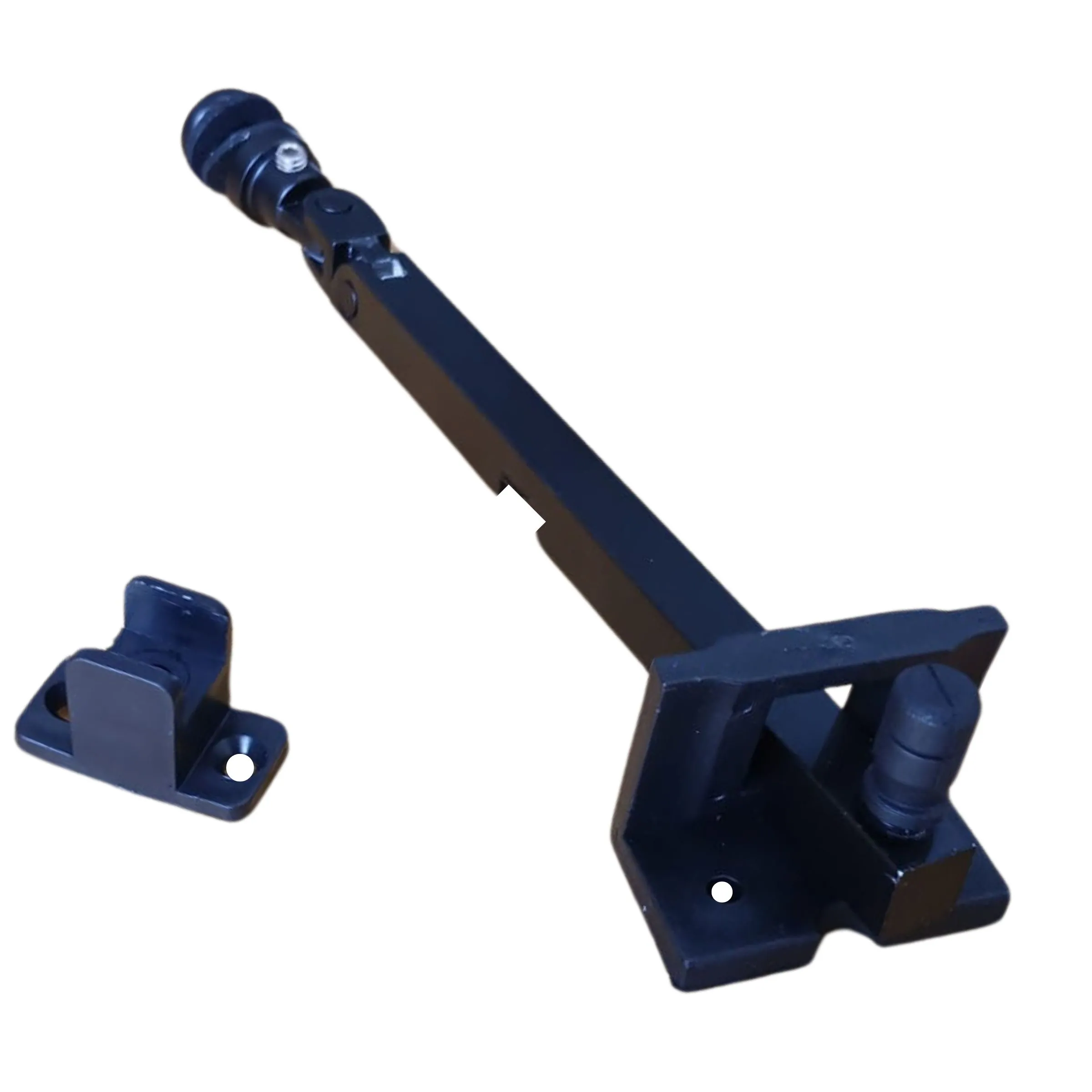 Haste Trava Limitadora Janela Basculante De Vidro Temperado 20cm Preta