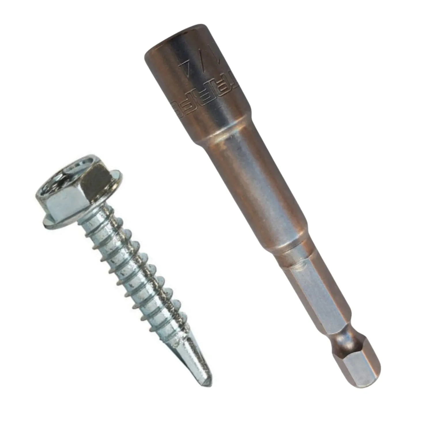 Parafuso Sextavado Brocante 4.2x19mm 100 Pçs Com Soquete 1/4