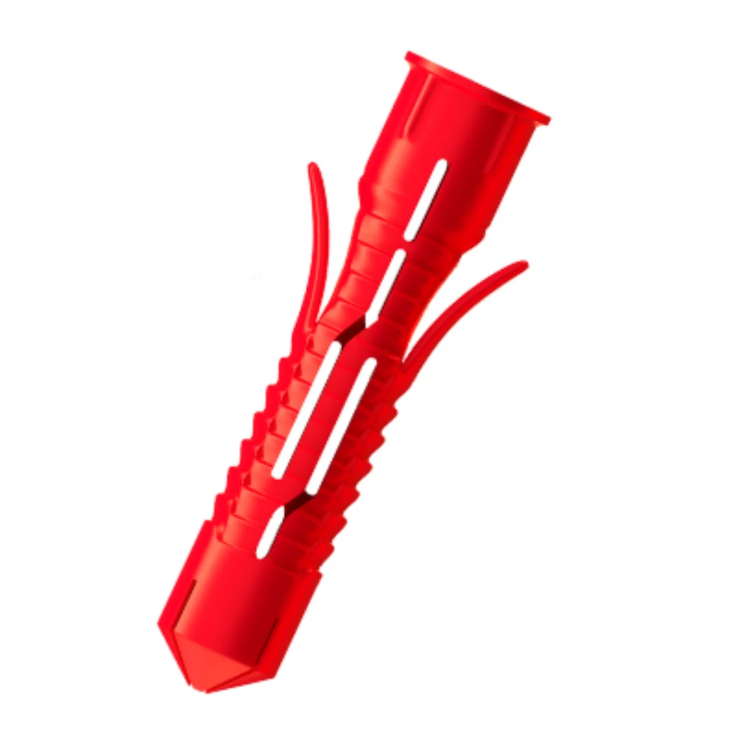 Bucha Mx 10mm Anti Giro Com Aba De Nylon Vermelha 100 Pç