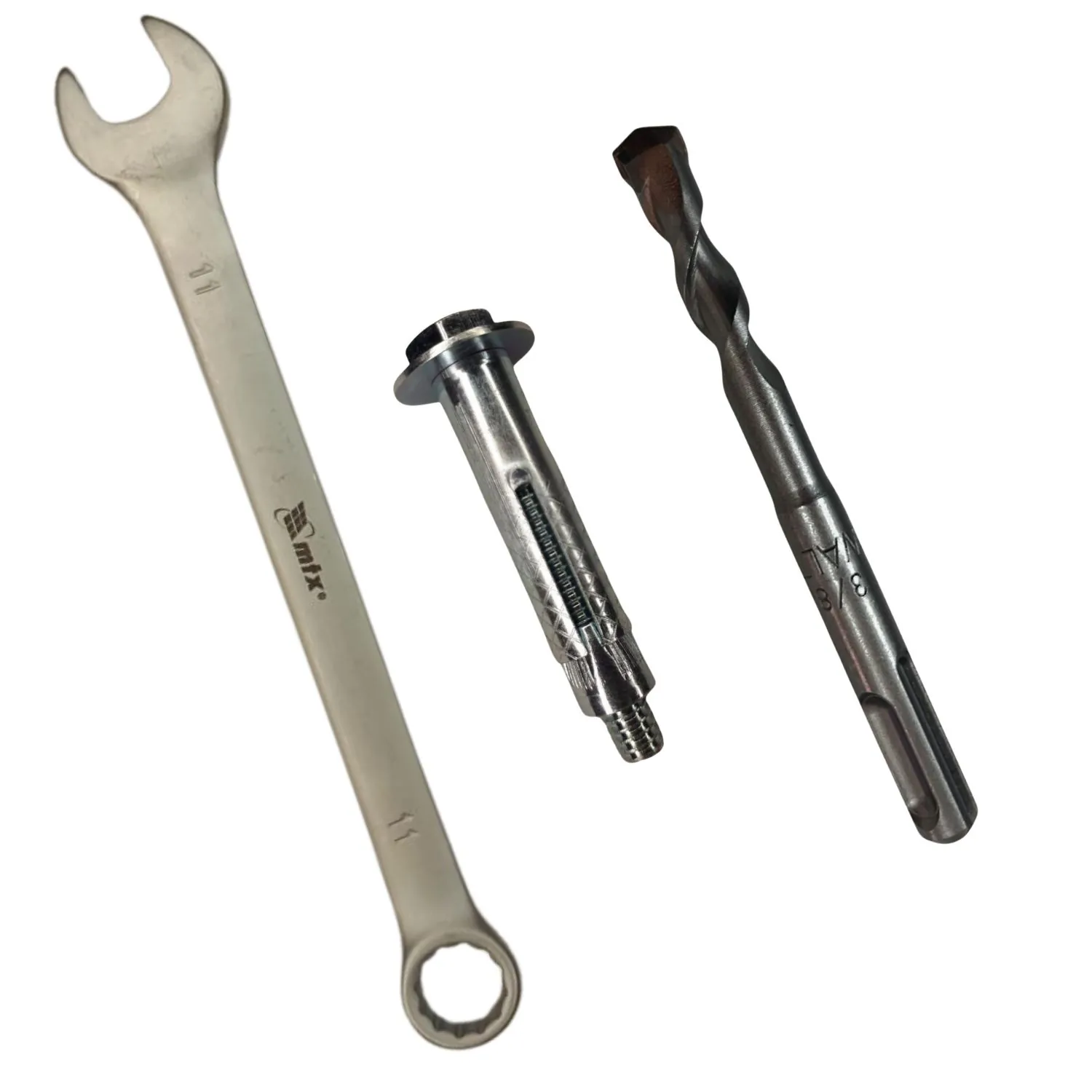 Chumbador Parabolt 1/4x2 Broca Sds 10mm E Chave Combinada