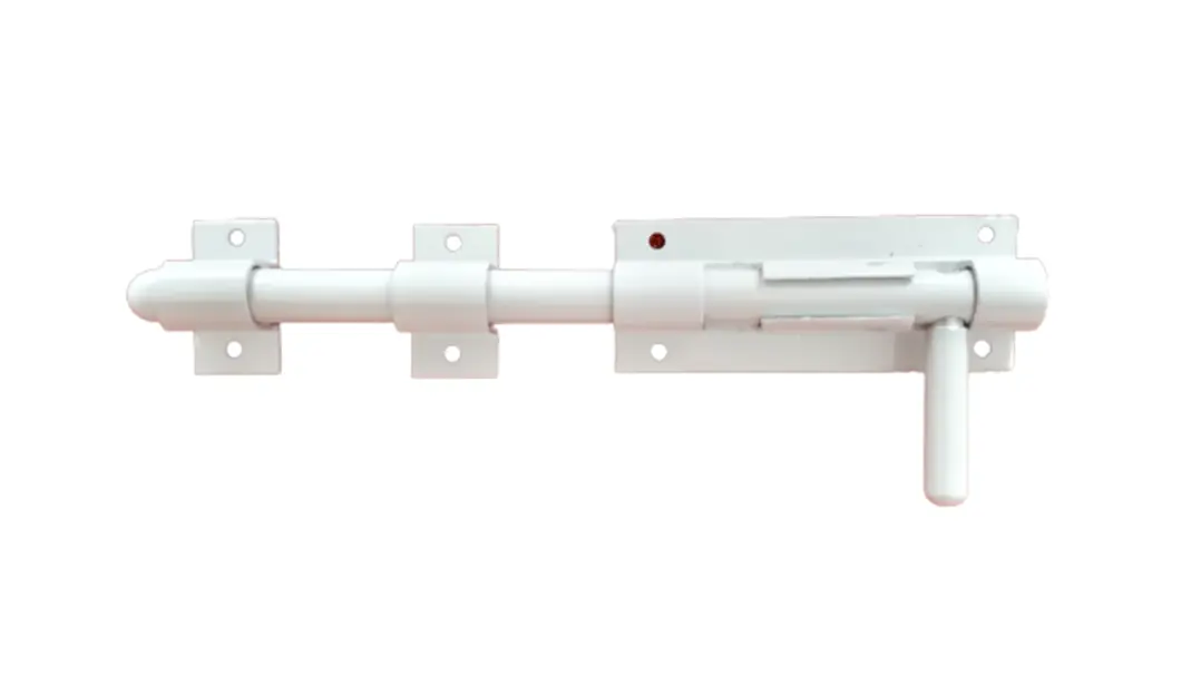 Ferrolho de Porta Portão de Aluminio Branco 200mm