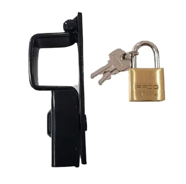 Kit Trava Para Portao N 03 E Cadeado Pado 30mm