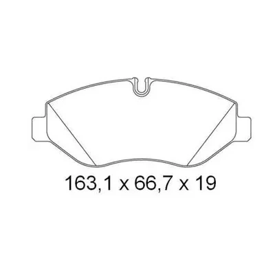 Pastilha de Freio Dianteira IVECO DAILY sem Sensor - NAKATA NKF1252P