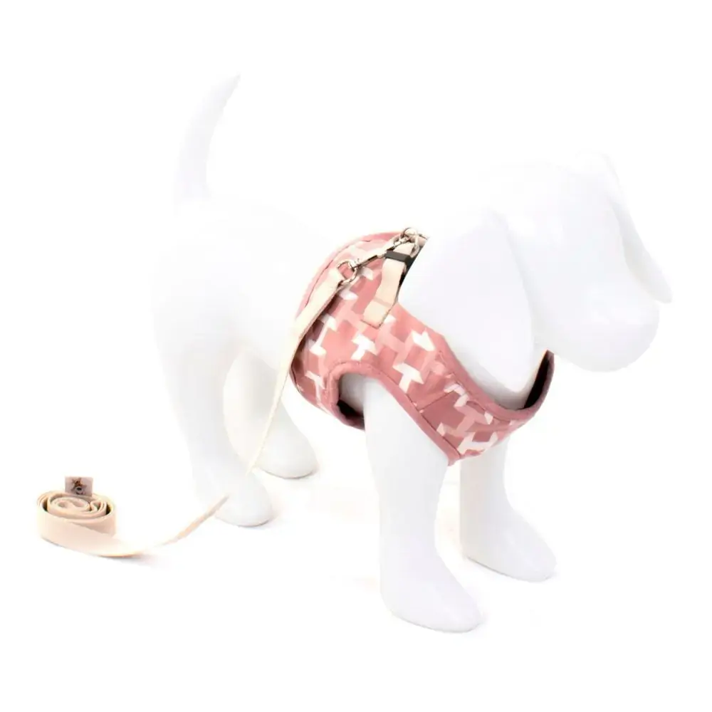 Peitoral Emporium Distripet Buba Rose Para Cães Pp