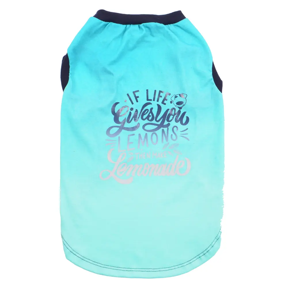 Camiseta Regata Emporium Distripet Lemonade Para Cães Verde 12