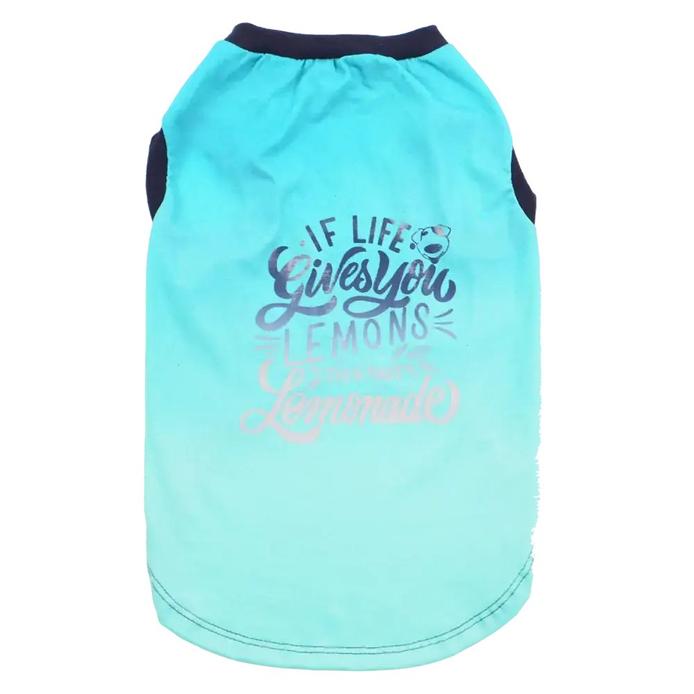 Camiseta Regata Emporium Distripet Lemonade Para Cães Verde 24