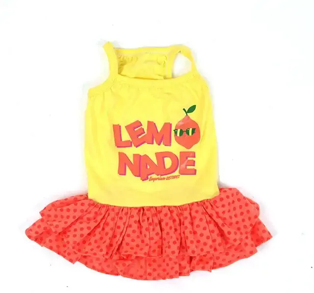 Vestido Emporium Distripet Lemonade Para Cães Amarelo 16