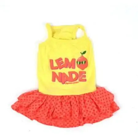 Vestido Emporium Distripet Lemonade Para Cães Amarelo 20