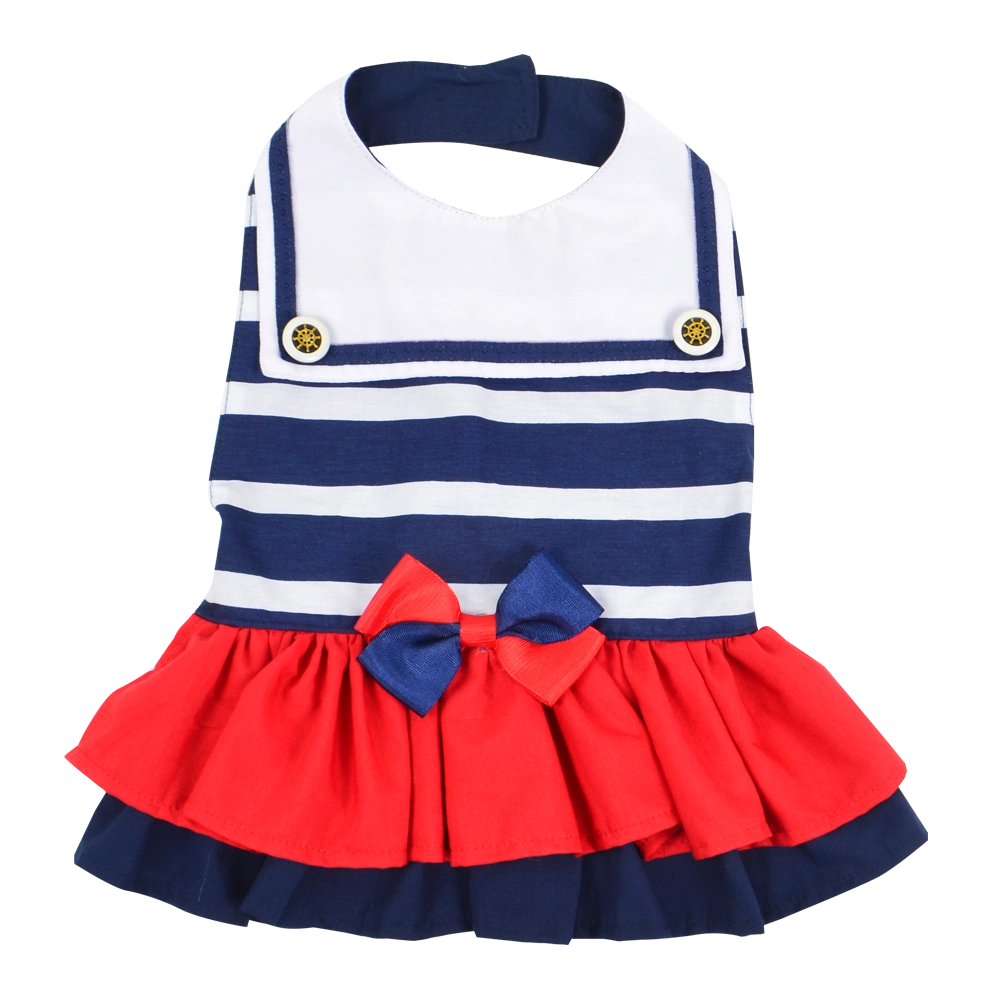 Vestido Emporium Distripet Marinheiro Para Cães Azul 4