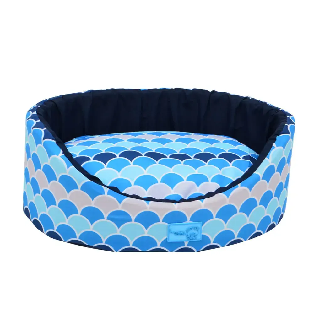 Cama Oval Atlanta Azul P
